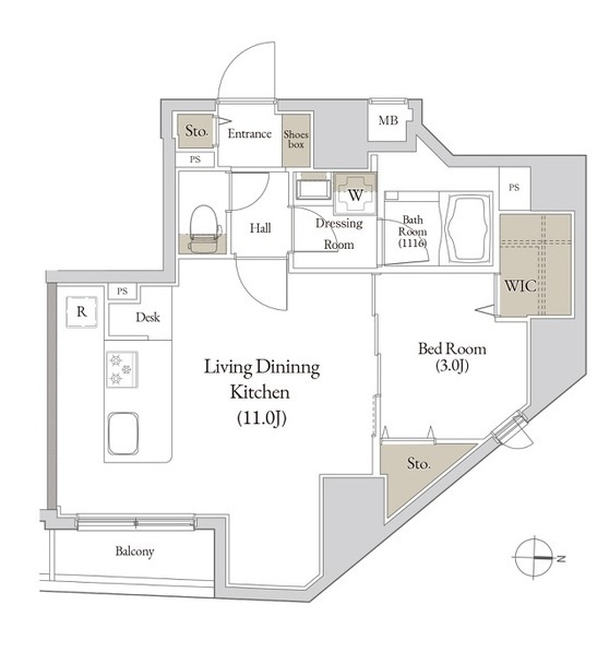Log入谷の間取り