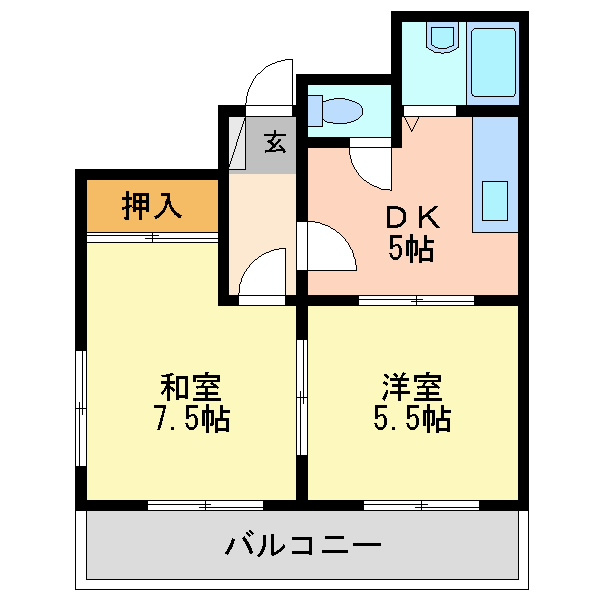 ブールバール塚本IIの間取り