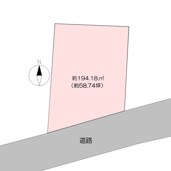 【土地図】 | 売地　高知市高須新町4丁目　＠26.39