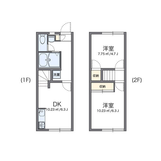 【間取り】 | レオパレス母木