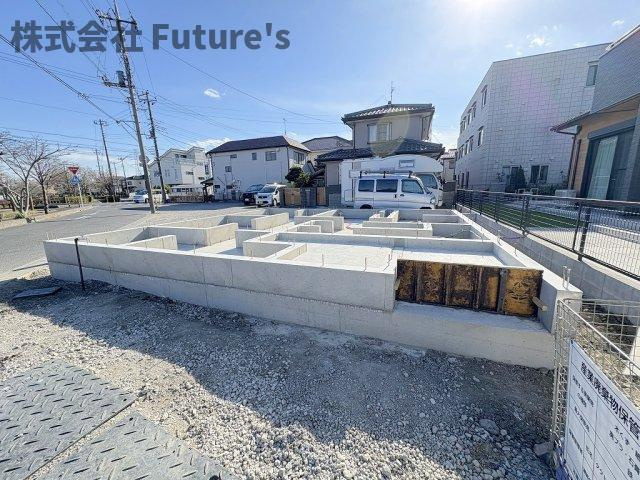 三郷市戸ケ崎1丁目　新築戸建　全1棟の外観|現地の写真になります。