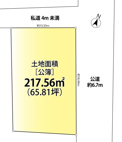 上池台３　土地の区画図|区画図