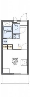 【間取り】 | レオパレス池垣 | 代表的な間取のため実際の間取とは異なる場合があります