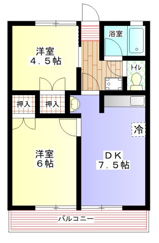 【間取り】 | ベルハイツＡ
