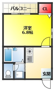 【間取り】 | グレースヴィラ　301号室
