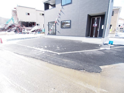 【駐車場】 | Cradle garden　川俣町第１　４号棟