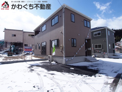 【外観】 | Cradle garden　川俣町第１　３号棟 | ★内覧予約で新米2kg★