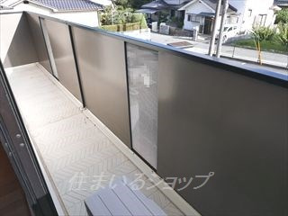 セジュール亀山　B棟のバルコニー