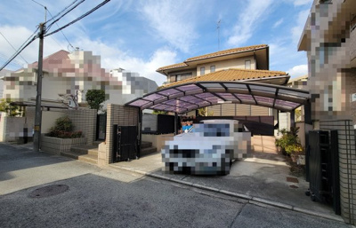 【外観】 | 上甲子園1丁目戸建 | 並列2台駐車可能なカーポート