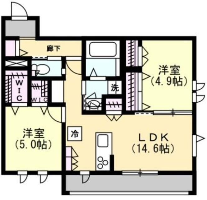 アネーロ東船橋の間取り