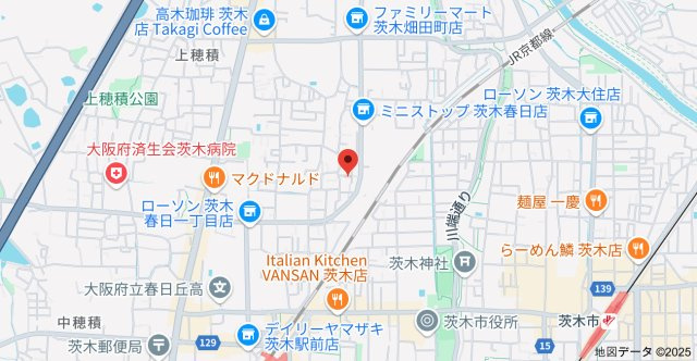 ソリティア茨木の地図