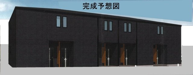 玉名アパート南側の外観