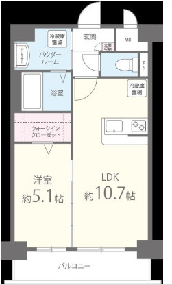 グランドシャトー花畑T・Sの間取り