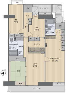 【間取り】 | アーバンみらい東大宮東三番街3号棟1階部分