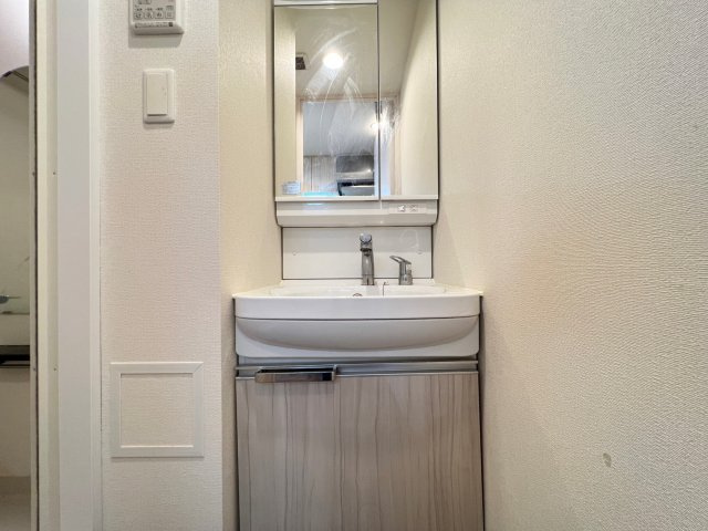 プレサンス難波フィールドの独立洗面台