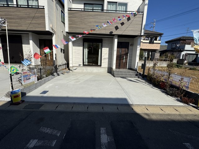 松戸市五香２丁目新築戸建（五香39・40期）の駐車場|39-D号棟駐車スペース・並列2台駐車可