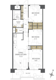 【間取り】サンシティ市駅南 