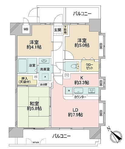 グランエスト蕨２階