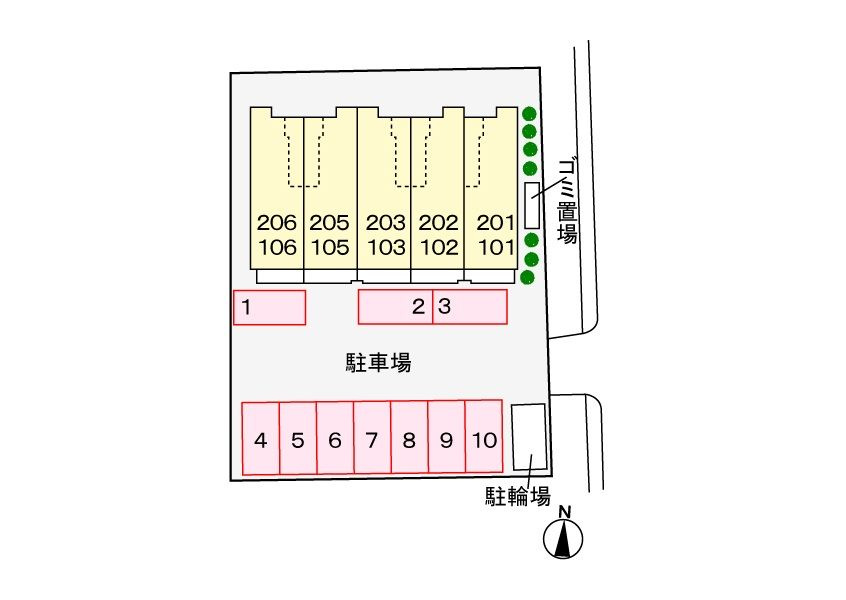 メゾンド・ラポ－ル　　刈谷市近郊の賃貸ならクラスホーム刈谷店の駐車場