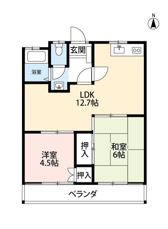 フローラルハイツ　　刈谷市近郊の賃貸ならクラスホーム刈谷店の間取り