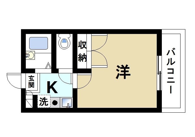 レオパレスドリーム浪漫の間取り|シンプルでお部屋のレイアウトがしやすいです