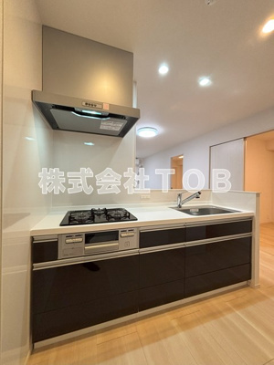 【キッチン】 | S-RESIDENCE富士見ヶ丘afford | 3口ガスコンロ　グリル付き
