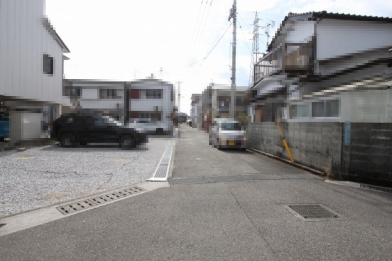 薊野西町１丁目　建築条件なし　売土地の前面道路含む現地写真