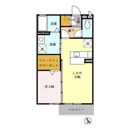 ラフィーネⅡの間取り