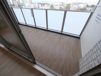 【バルコニー】 | プレジオ三国ASIAN | 広々としたバルコニーです