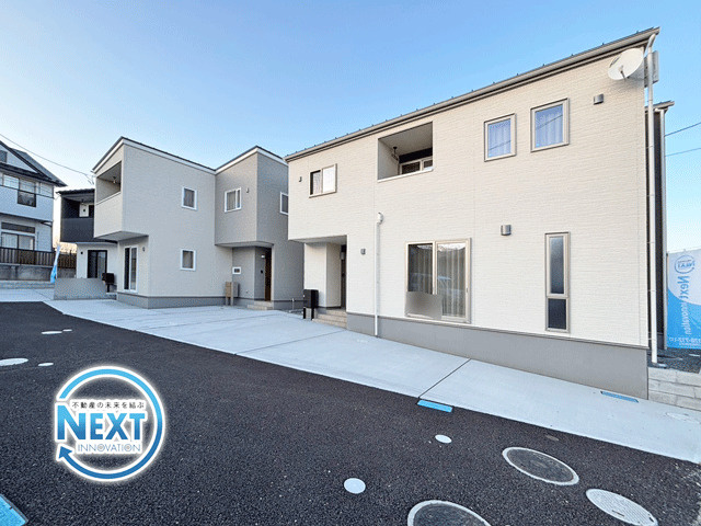 仙台市太白区鈎取本町　A棟の外観|A棟　外観はシンプルな見た目でも中は多機能的で暮らしやすい間取り♪