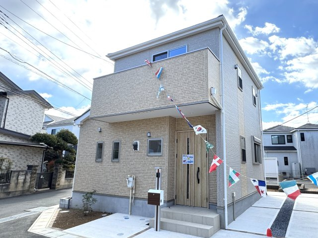 松戸市五香西３丁目新築戸建【松飛台小学校：5分】の外観|6号棟外観・完成済み内覧可能です！