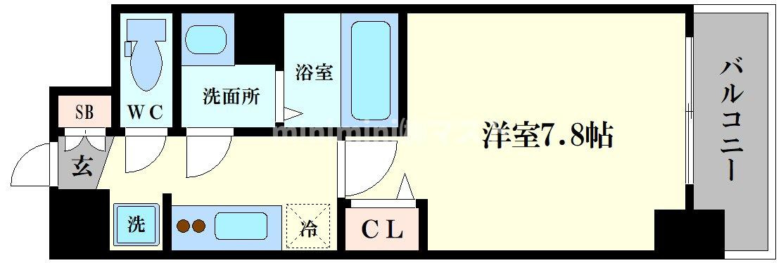 ララプレイス大阪福島プレッソの間取り