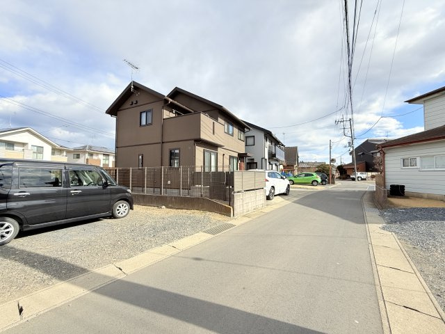 【セキスイハイム施工】水戸市酒門町オール電化住宅の前面道路含む現地写真