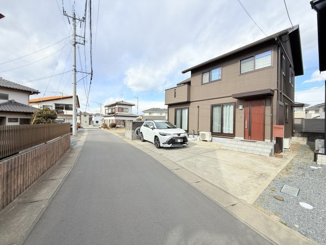 【セキスイハイム施工】水戸市酒門町オール電化住宅の前面道路含む現地写真