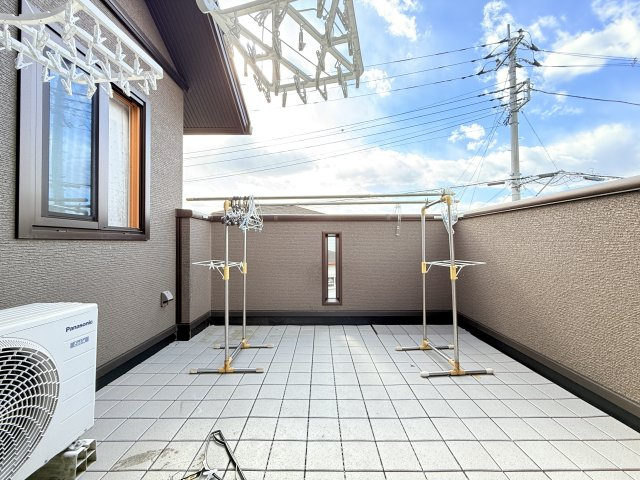 【セキスイハイム施工】水戸市酒門町オール電化住宅のバルコニー