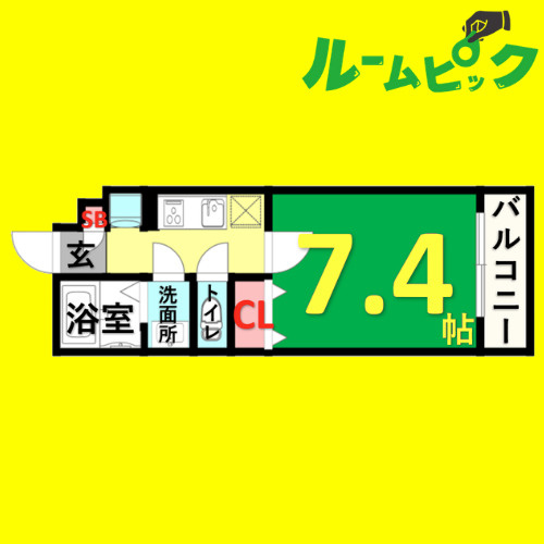 リブリ・an　名古屋市賃貸　仲介手数料無料の間取り