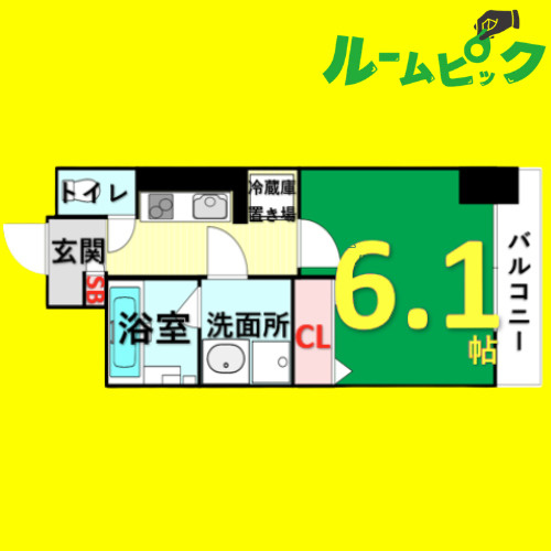 シェリール東桜　名古屋市賃貸　仲介手数料無料の間取り