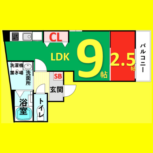 ＭＯＶＥ上飯田　名古屋市賃貸　仲介手数料無料の間取り