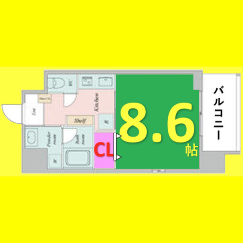 FRENCIA NOIE名駅　名古屋市賃貸　仲介手数料無料の間取り