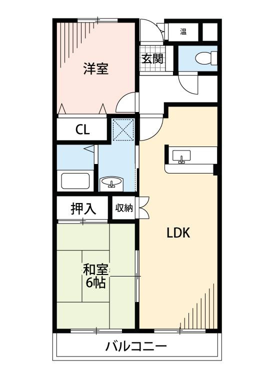 第3五福マンションの間取り