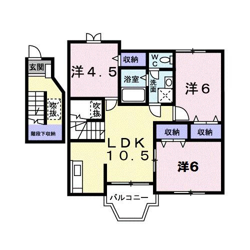 メゾニティ　川西Ｂの間取り