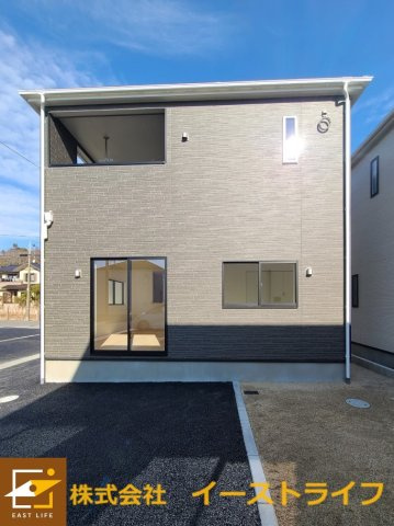 【新築戸建】　いわき市四倉町第15の外観|4号棟外観写真　完成しました！随時ご案内いたします。お気軽にお問い合わせください。
