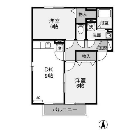 【間取り】 | ポルトス元町B