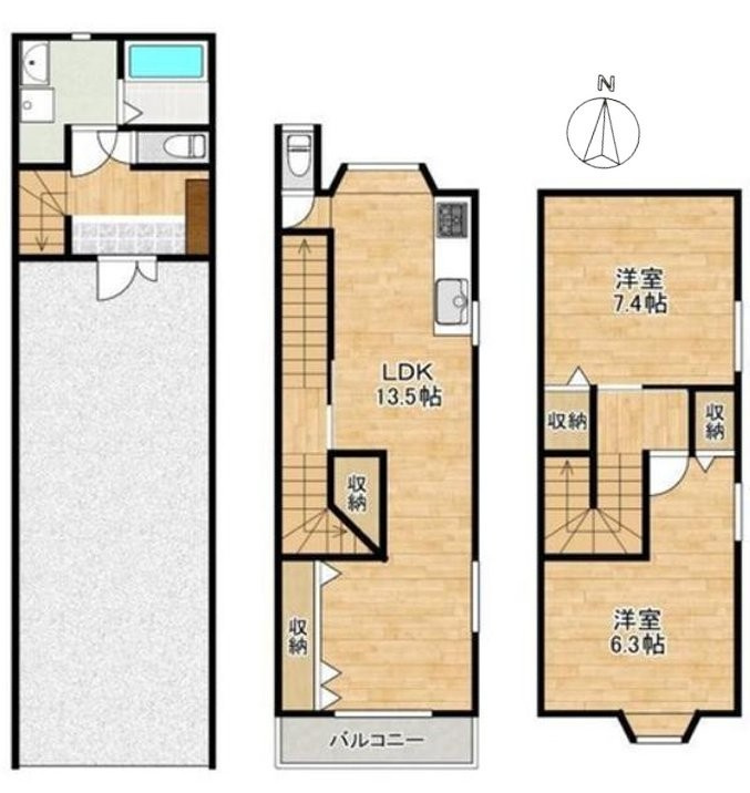 中野新町　中古一戸建ての間取り|間取り図はいかがですか？ご希望を叶える間取りですか？リビングの広さは？水回りの位置は？カウンターキッチン？など色々な情報が集約されています。弊社ではリフォームなどのご相談も承っております。
