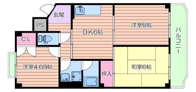 キャピタルハウス3番館の間取り