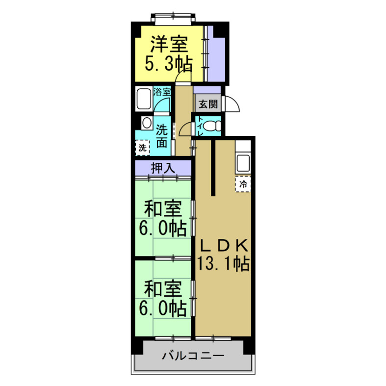メゾン島田の間取り