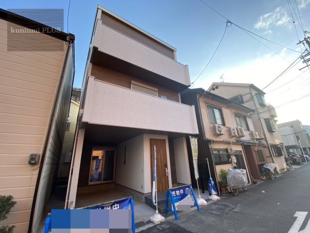 大阪市旭区中宮3丁目の前面道路含む現地写真