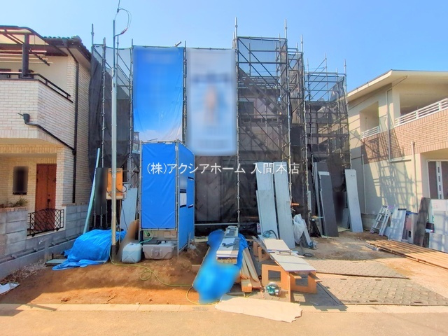 入間市東町5丁目・全1棟　新築一戸建　～収納スペース豊富～の外観|建築中写真（2025年5月13日撮影）