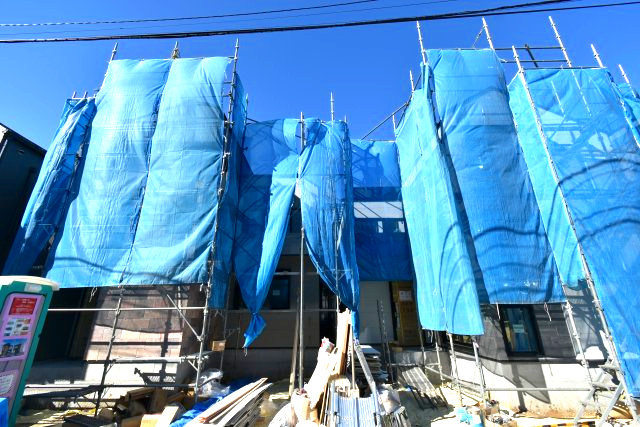 下井草1丁目・新築戸建の前面道路含む現地写真