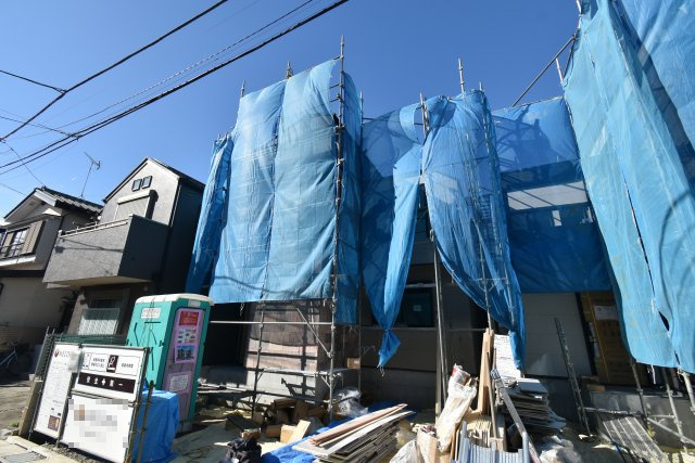 下井草1丁目・新築戸建の前面道路含む現地写真